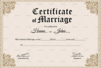 001 Keepsake Marriage Certificate28129 Template Ideas regarding Certificate Of Marriage Template