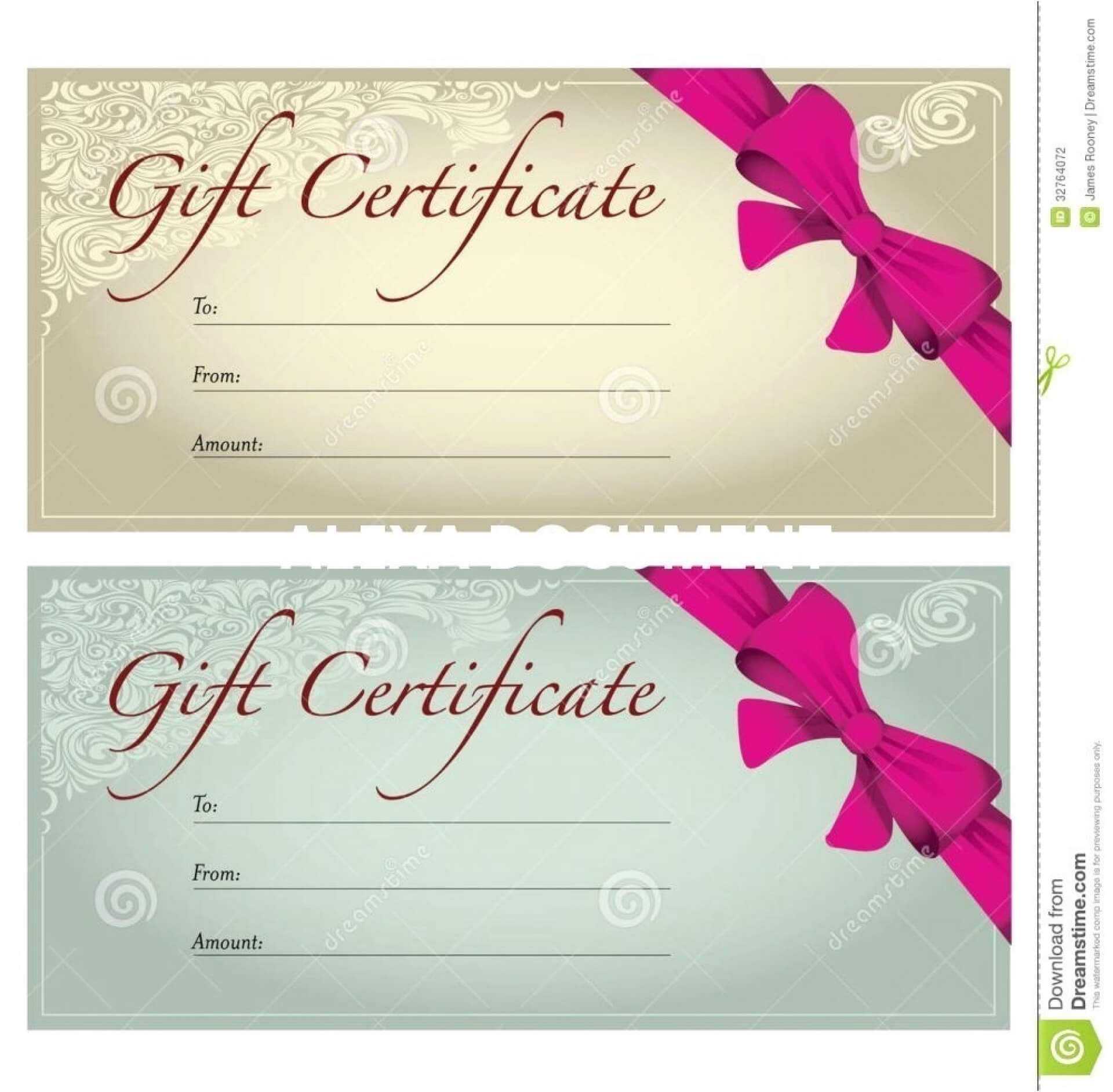 001 Salon Gift Certificate Templates Free Printable Hair Inside Salon Gift Certificate Template