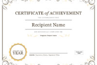 001 Template Ideas Image Certificate Of Achievement Word within Certificate Of Achievement Template Word