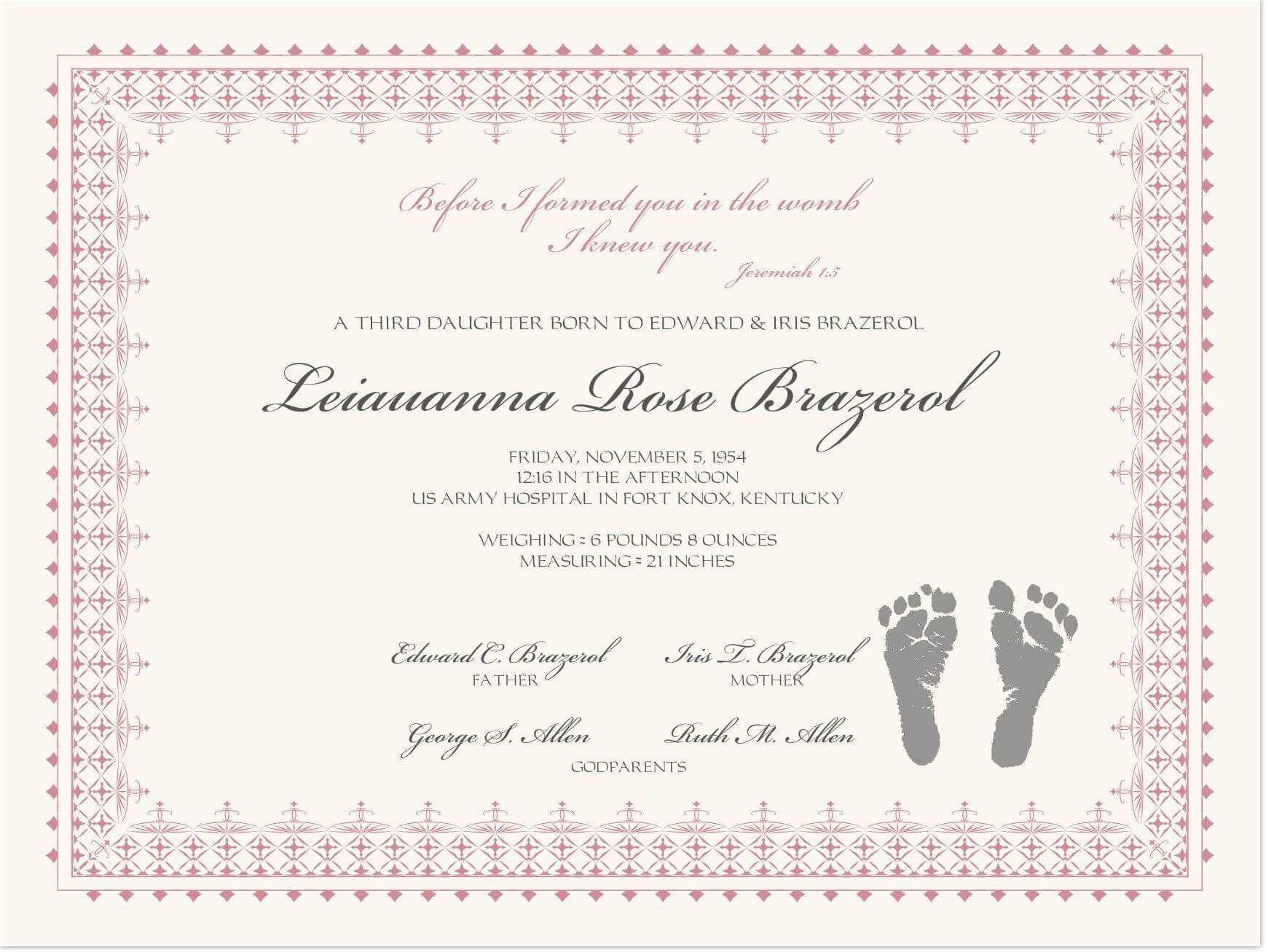 002 Baby Dedication Certificate Template Ideas Wonderful With Baby Christening Certificate Template