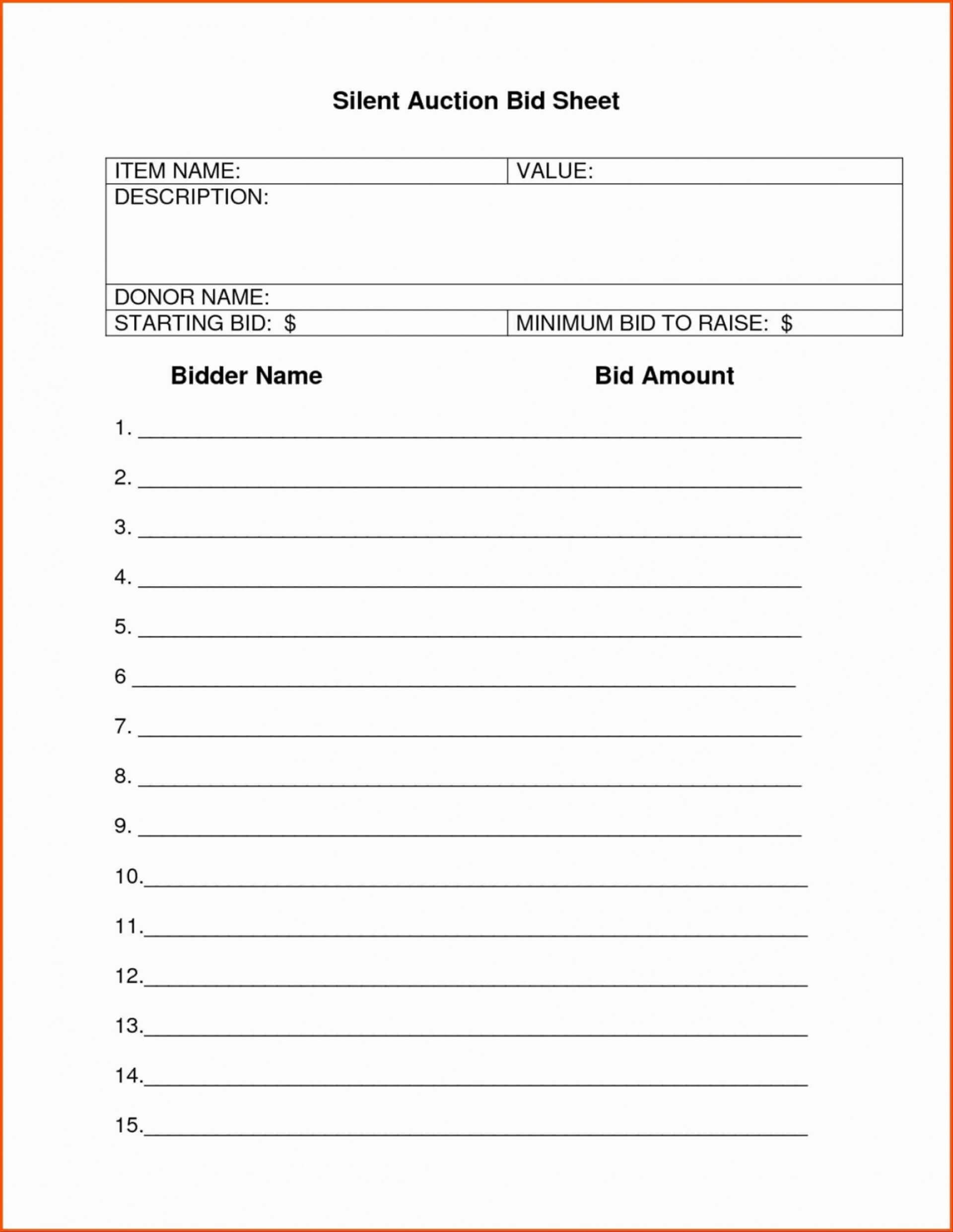 002 Lawn Care Bid Sheet Template Commercial Koranayodhyaco Regarding Auction Bid Cards Template