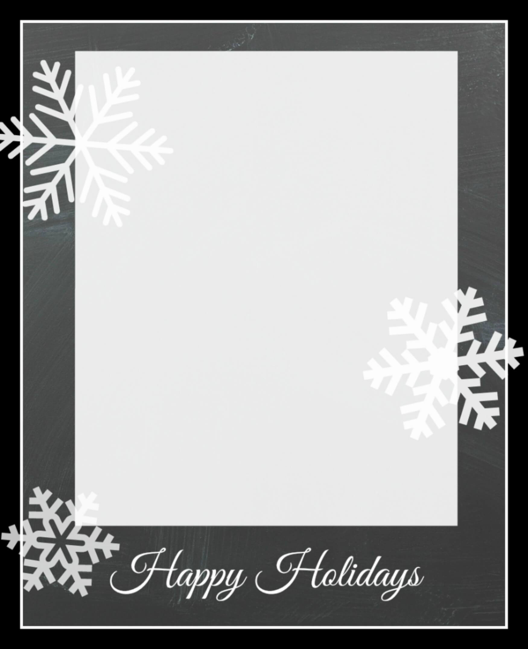 002 Snowflakecard3 Holiday Card Templates Free Template Intended For Free Holiday Photo Card Templates