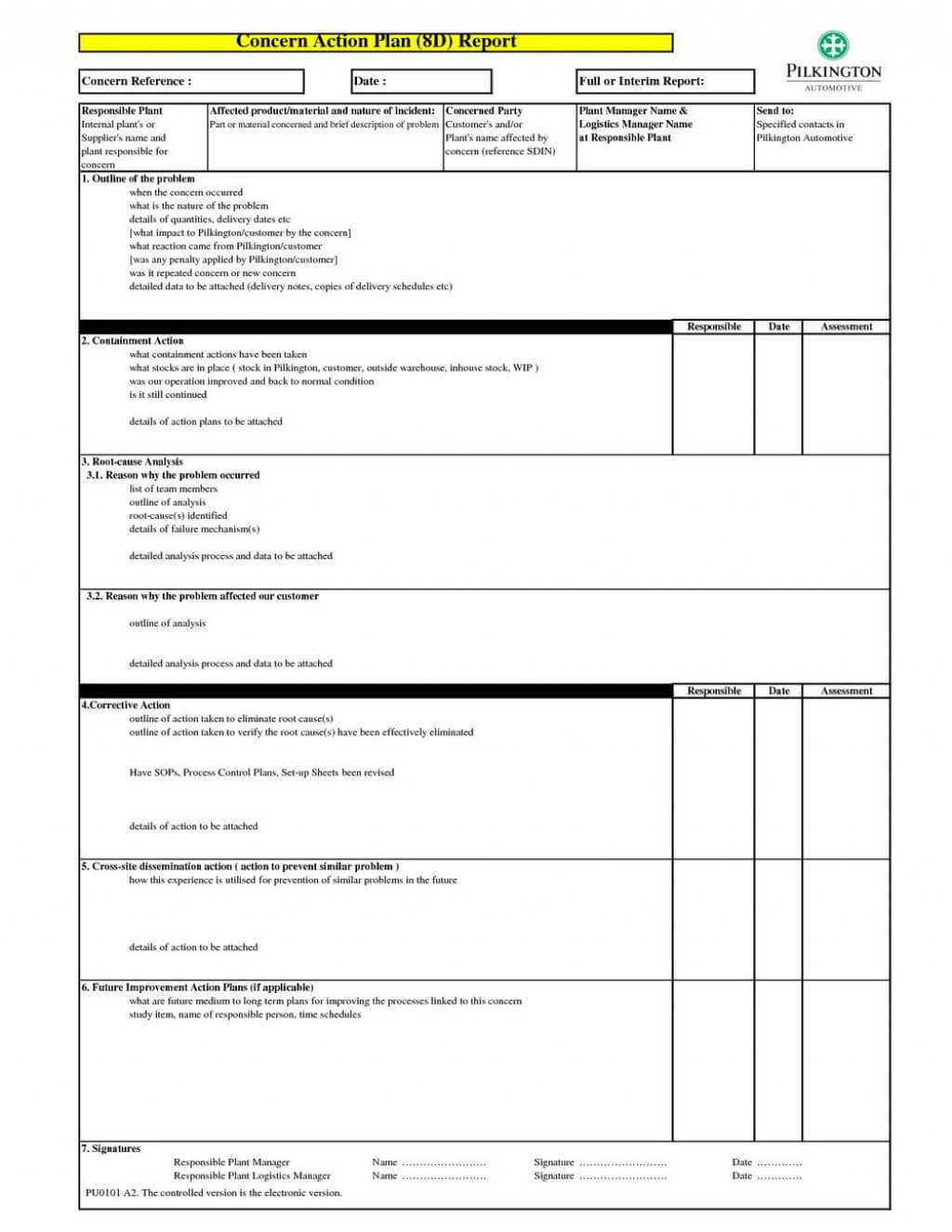 002 Template Ideas Corrective Action Excel Singular Plan And Regarding 8D Report Template Xls