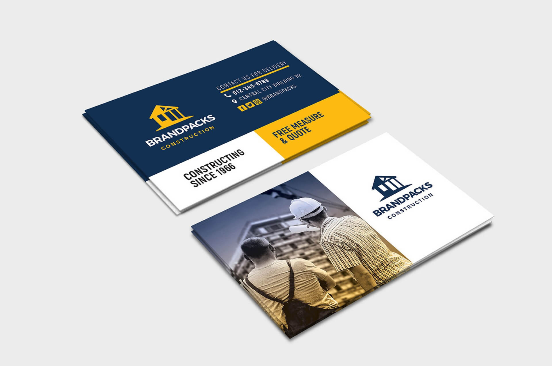 003 Construction Business Card Templates Template Pertaining To Construction Business Card Templates Download Free