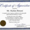 003 Microsoft Word Certificate Of Appreciation Templates Regarding Template For Certificate Of Appreciation In Microsoft Word