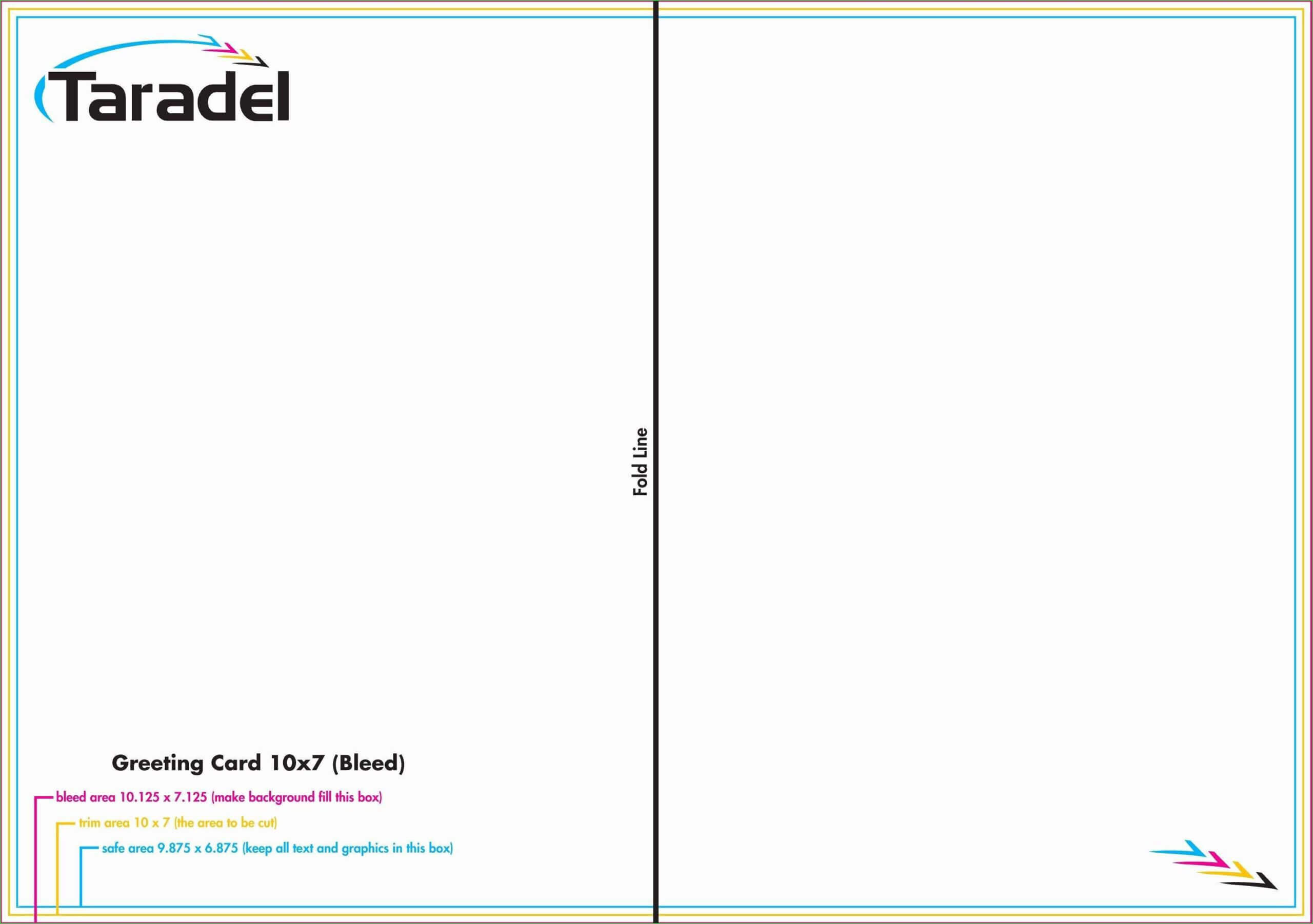 003 Quarter Fold Card Template Photoshop Indesign Greeting For Quarter Fold Card Template