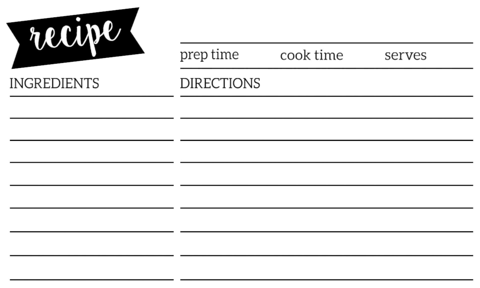 003 Recipe Card Templates For Word Template Ideas Printable In Microsoft Word Recipe Card Template