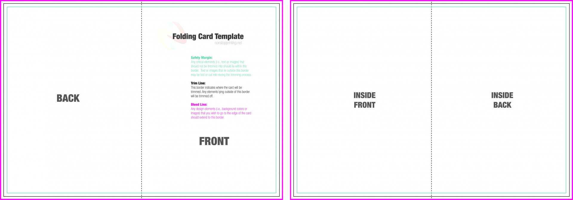 004 Blank Quarter Fold Card Template Free Ideas Greeting With Regard To Fold Out Card Template