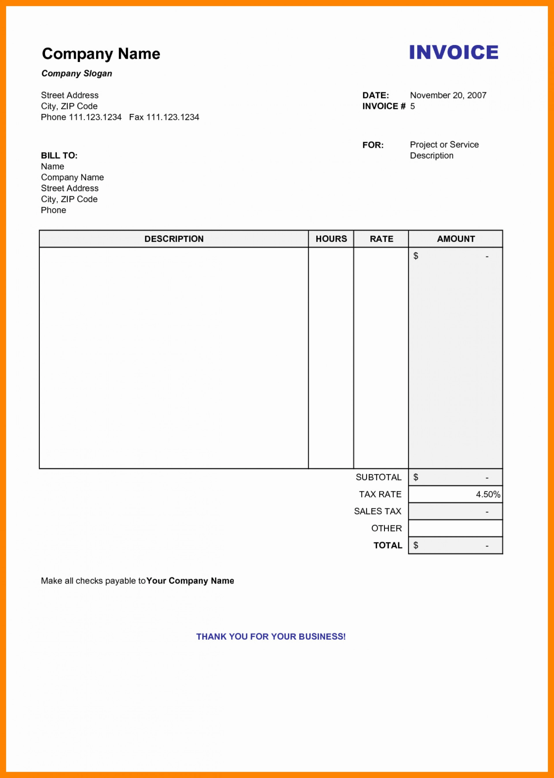004 Free Printable Invoice Templates Australia Donation For Free Printable Invoice Template Microsoft Word