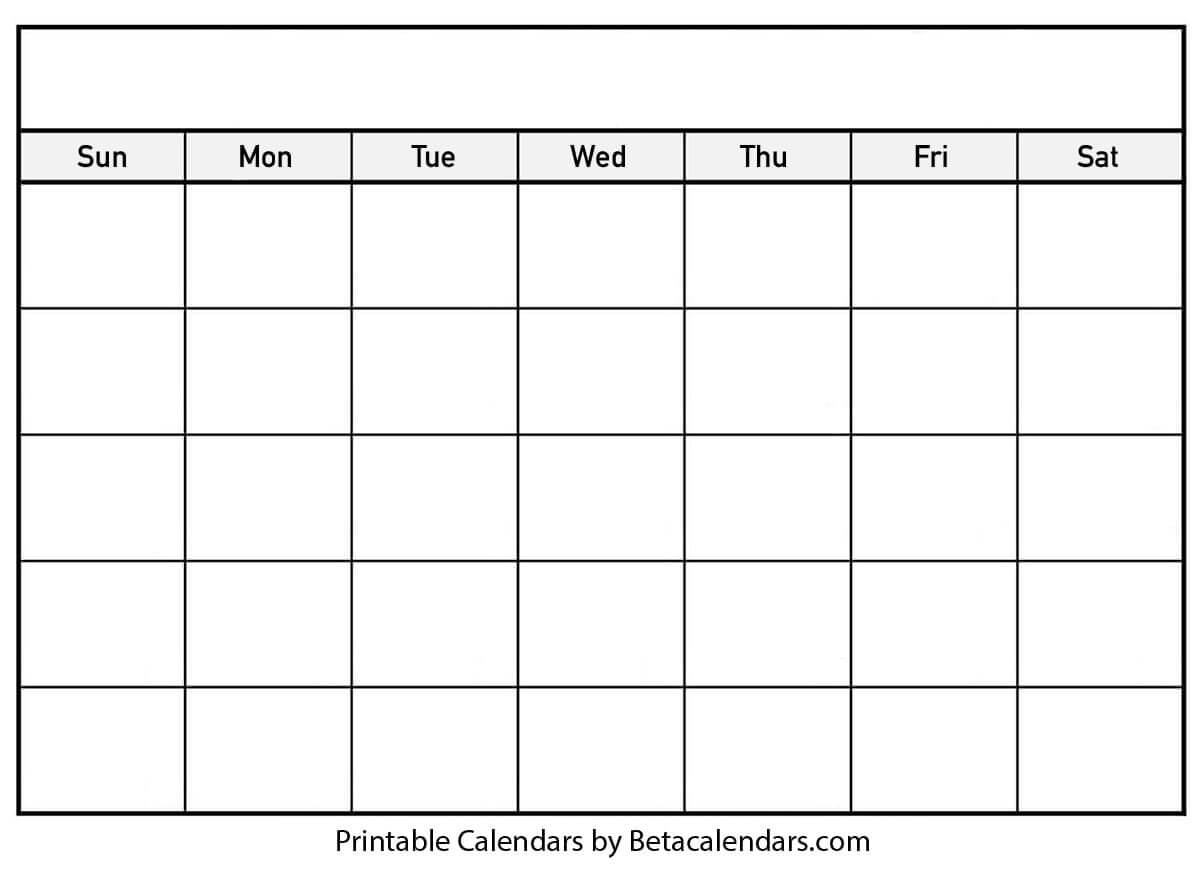 004 Printable Blank Calendar Template Striking Ideas Free Within Full Page Blank Calendar Template