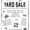 004 Template Ideas Yard Sale Flyer Formidable Classified Ad Within Yard Sale Flyer Template Word