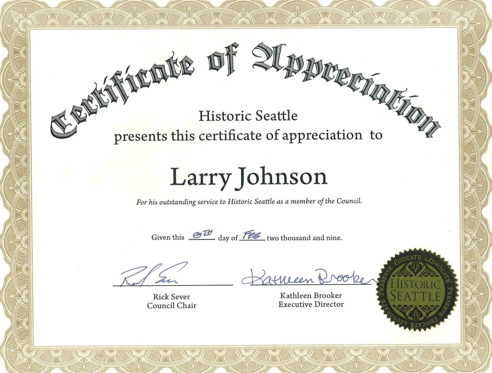 004 Template Ideas Years Of Service Certificate Singular 20 With Regard To Certificate For Years Of Service Template