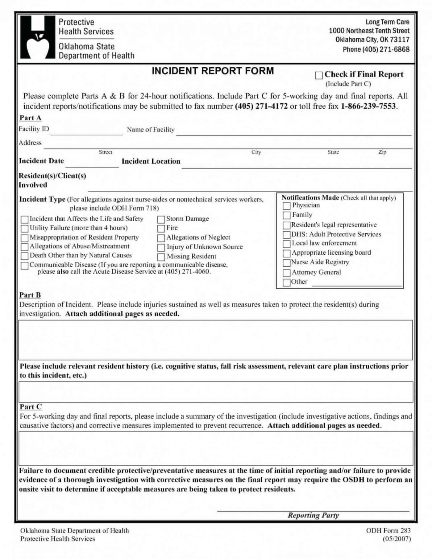 005 Accident Reporting Form Template Car Report Verypage In Workplace Investigation Report Template