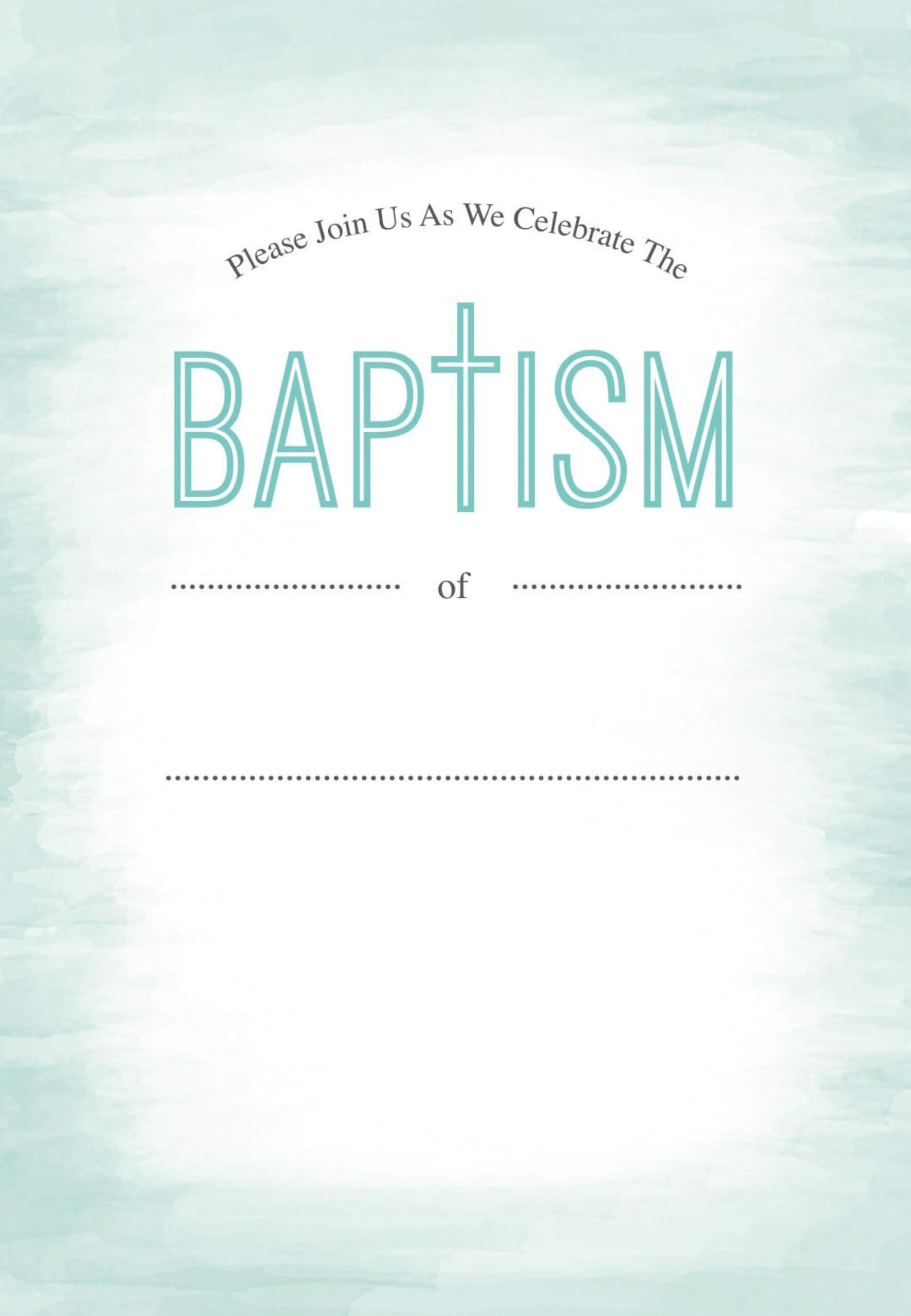 005 Free Baptism Invitation Templates Template Ideas Pertaining To Blank Christening Invitation Templates