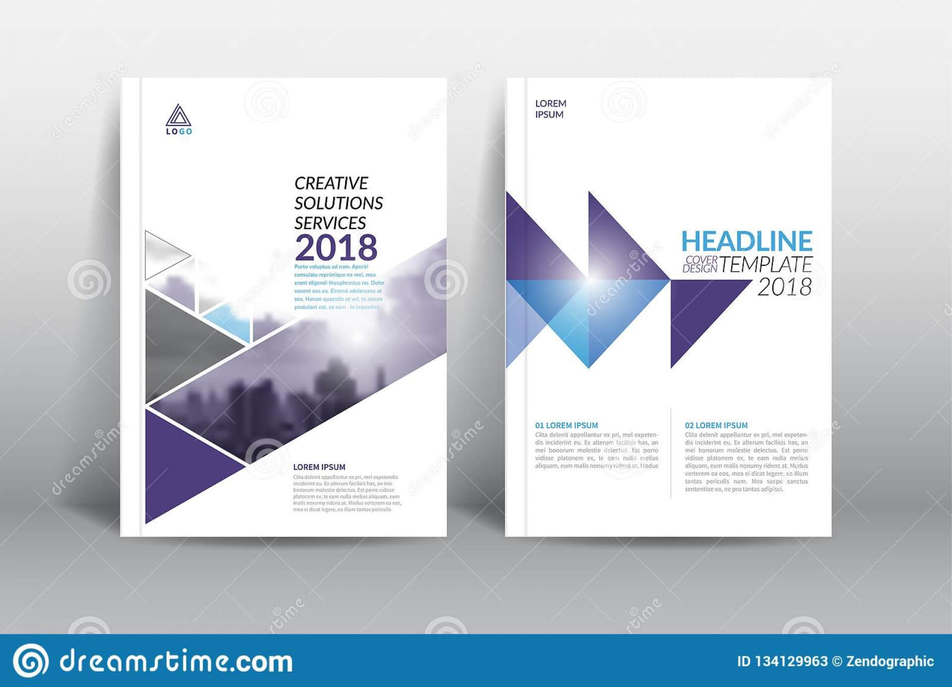 005 Modern Annual Report Template With Cover Design Vector For Cover Page For Annual Report Template