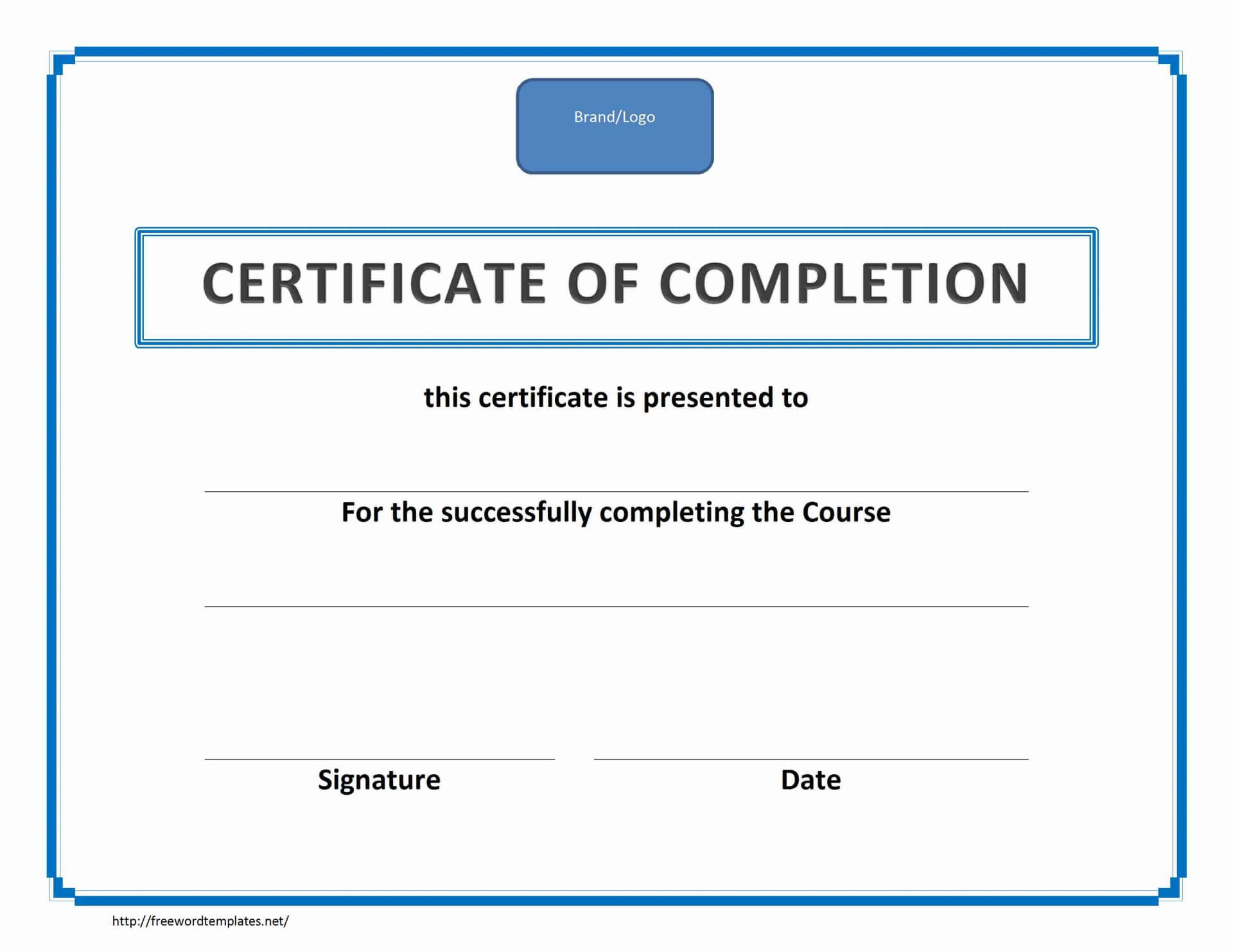 005 Ms Word Certificate Template Download Ideas Training Of For Landscape Certificate Templates