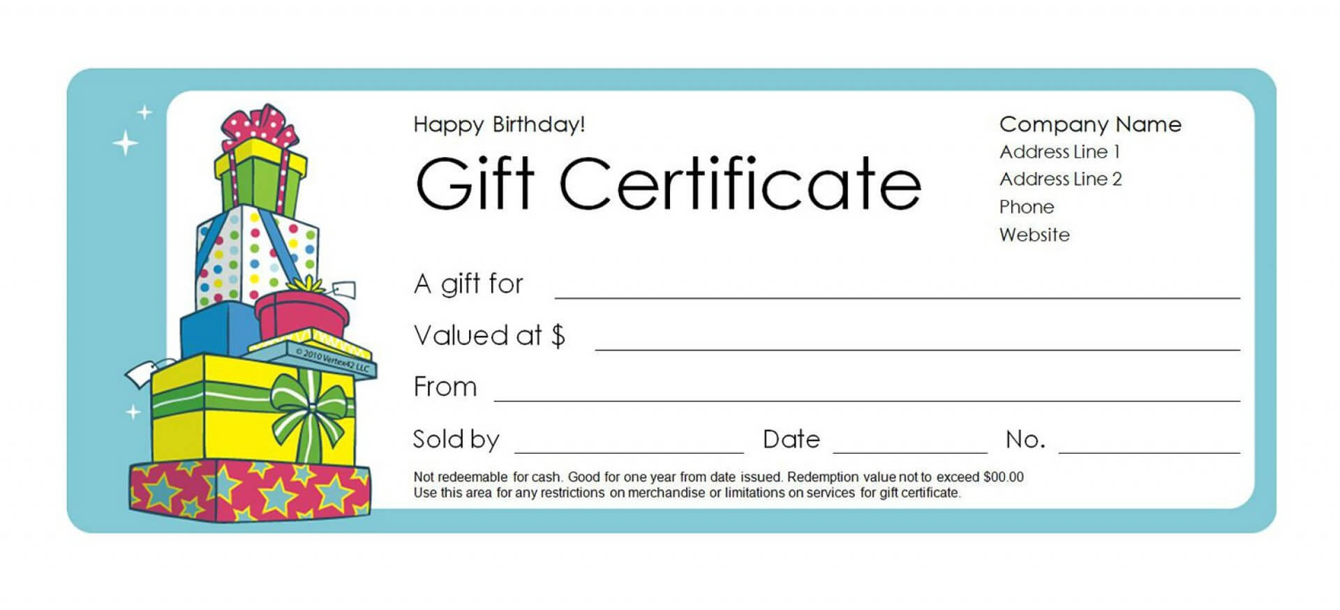 005 Template Ideas Free Printable Gift Vouchers Certificate Regarding Certificate Template For Pages