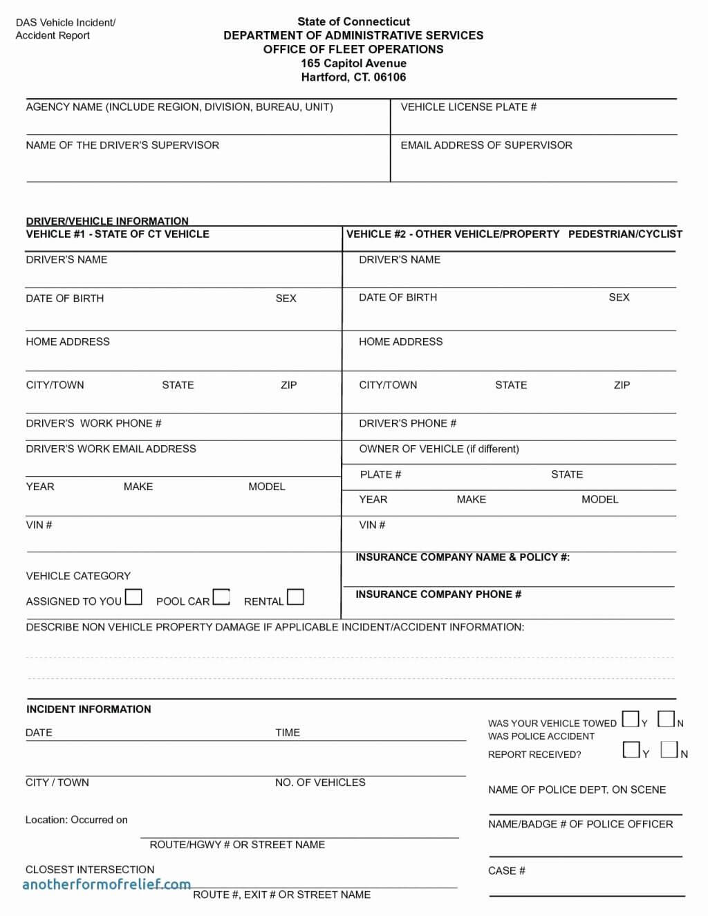 006 Auto Accident Report Form Template Ideas 20Example Within Motor Vehicle Accident Report Form Template