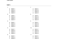 006 Blank Multiple Choice Test Template Matching Microsoft with regard to Test Template For Word