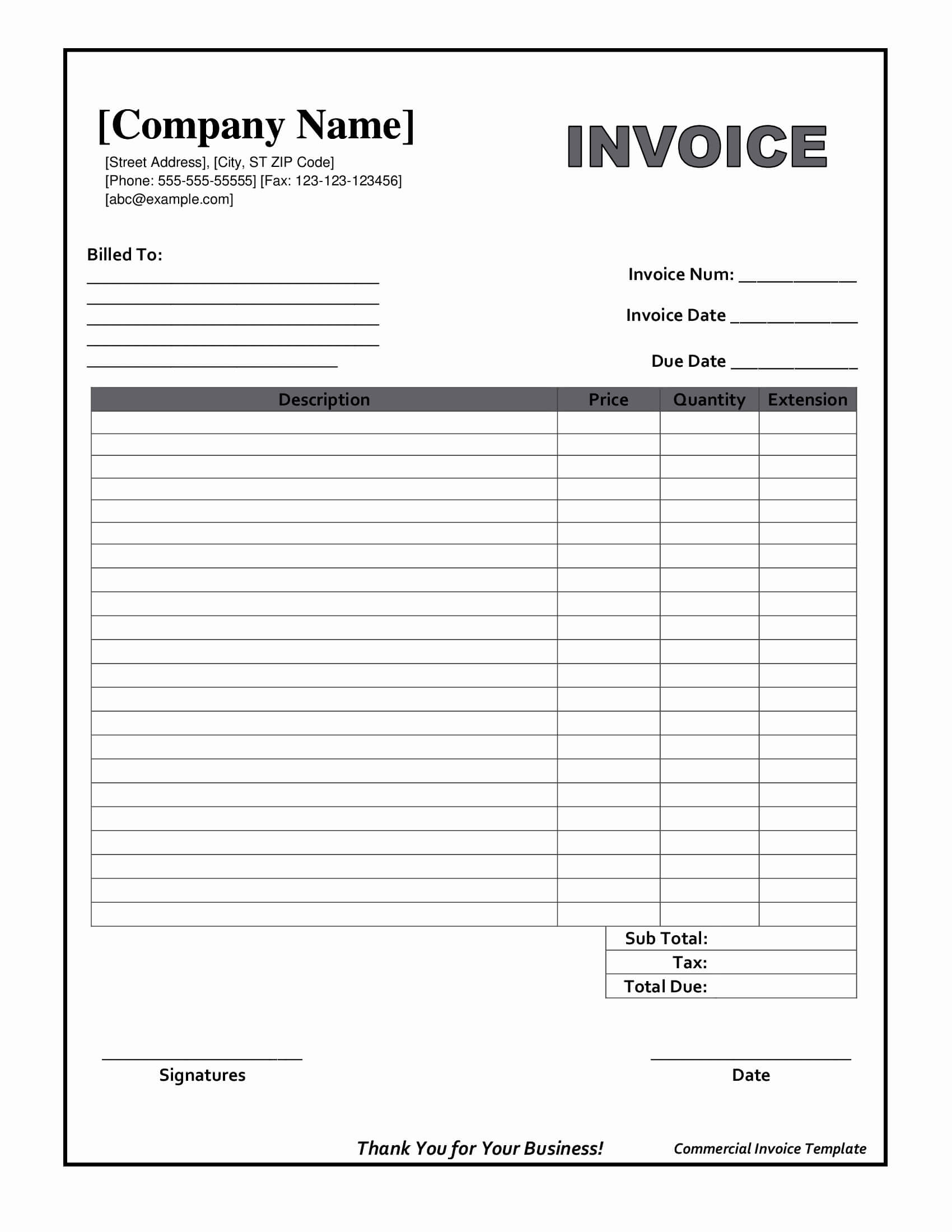006 Free Printable Invoice Templates Template Ideas Invoices Throughout Blank Html Templates Free Download