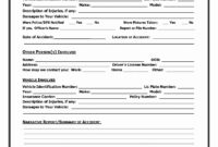 007 Accident Report Forms Template Auto Form California with regard to Motor Vehicle Accident Report Form Template