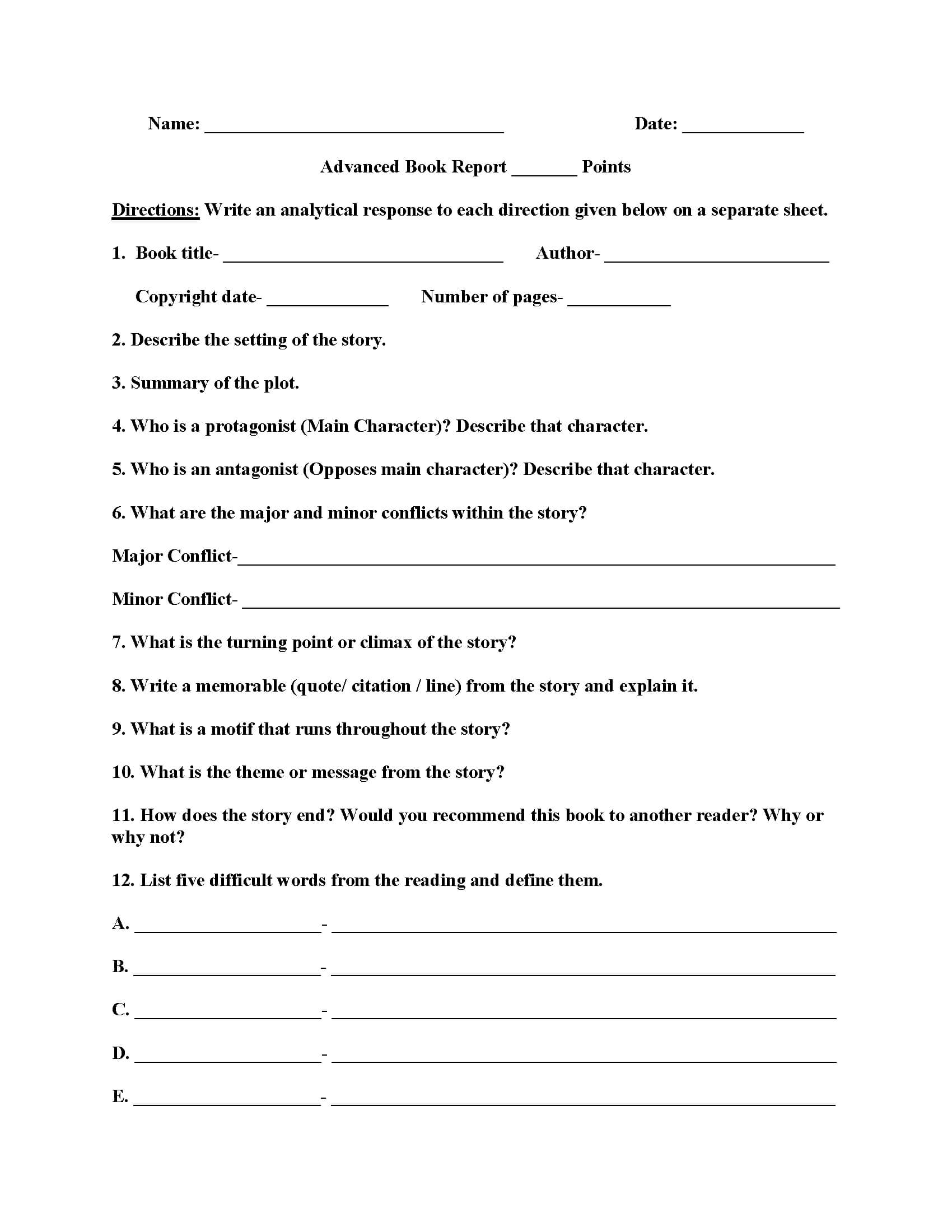 007 Biography Book Report Template Formidable Ideas 3Rd Within Book Report Template 5Th Grade