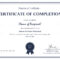 007 Certificate Of Completion Template Ideas Fantastic With Regard To Certification Of Completion Template