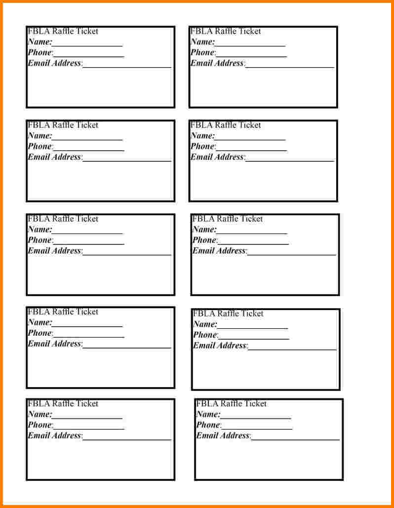 007 Free Printable Raffle Ticket Template Download In Free Raffle Ticket Template For Word