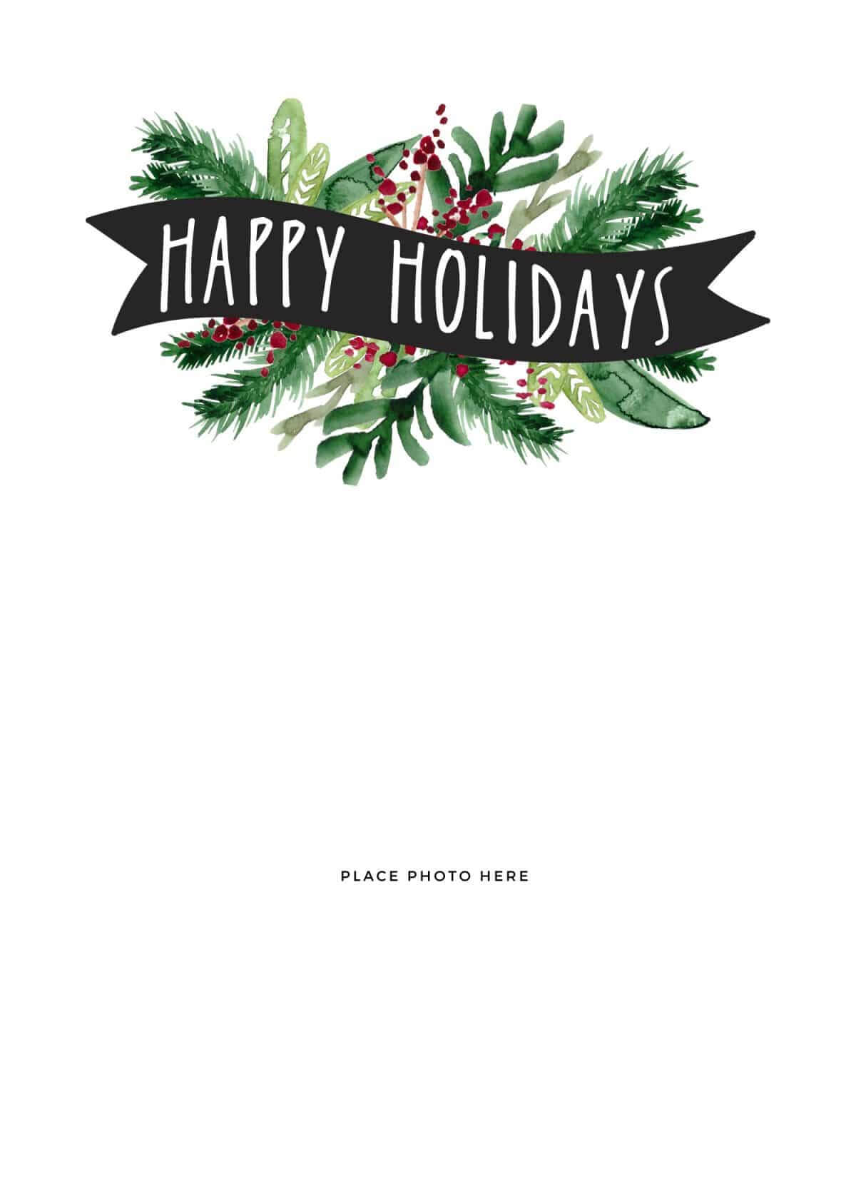 008 Christmas Card Template Ideas Holiday Templates For Printable Holiday Card Templates
