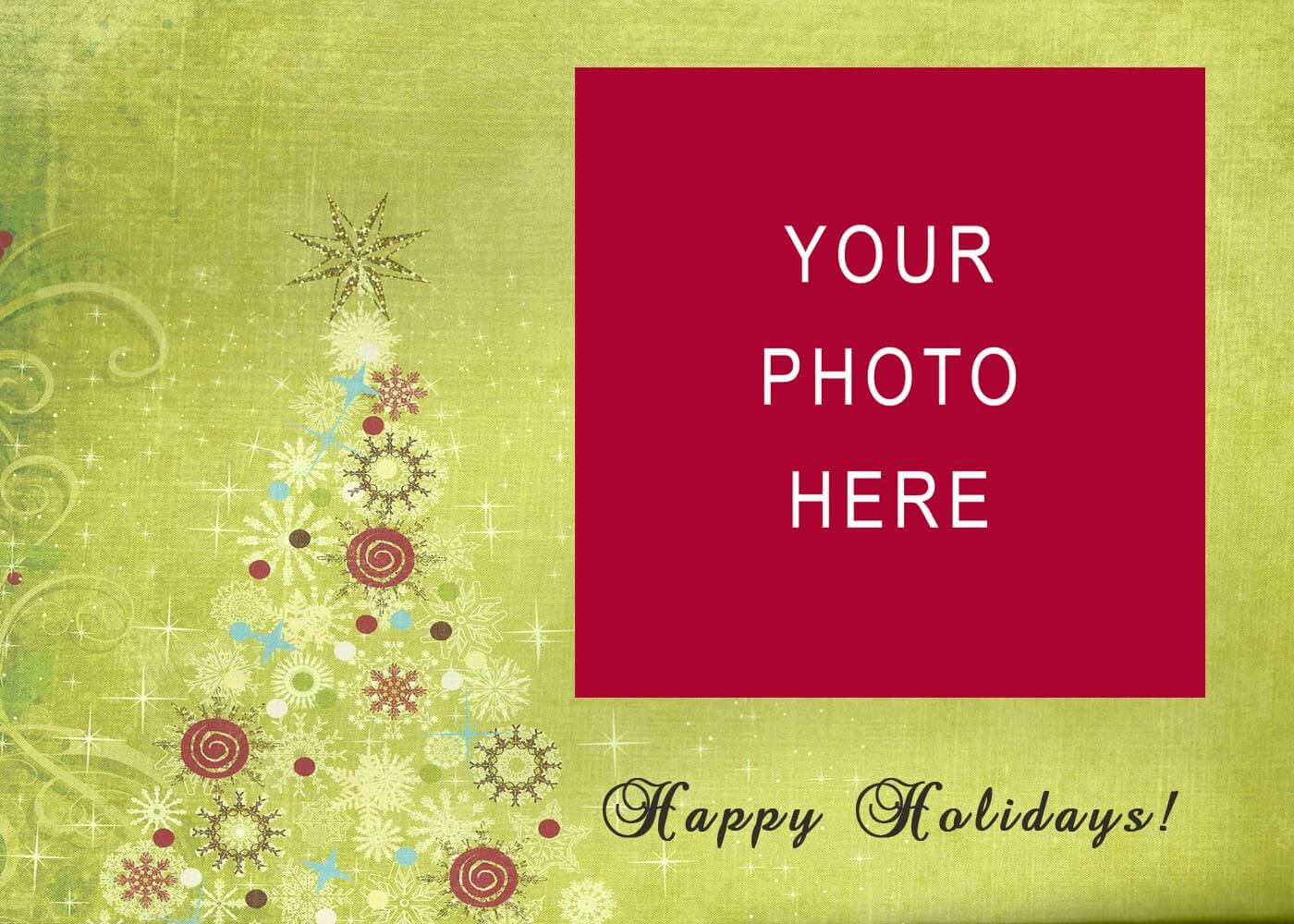 008 Christmas Card Templates Free Download Images In Photo Regarding Happy Holidays Card Template