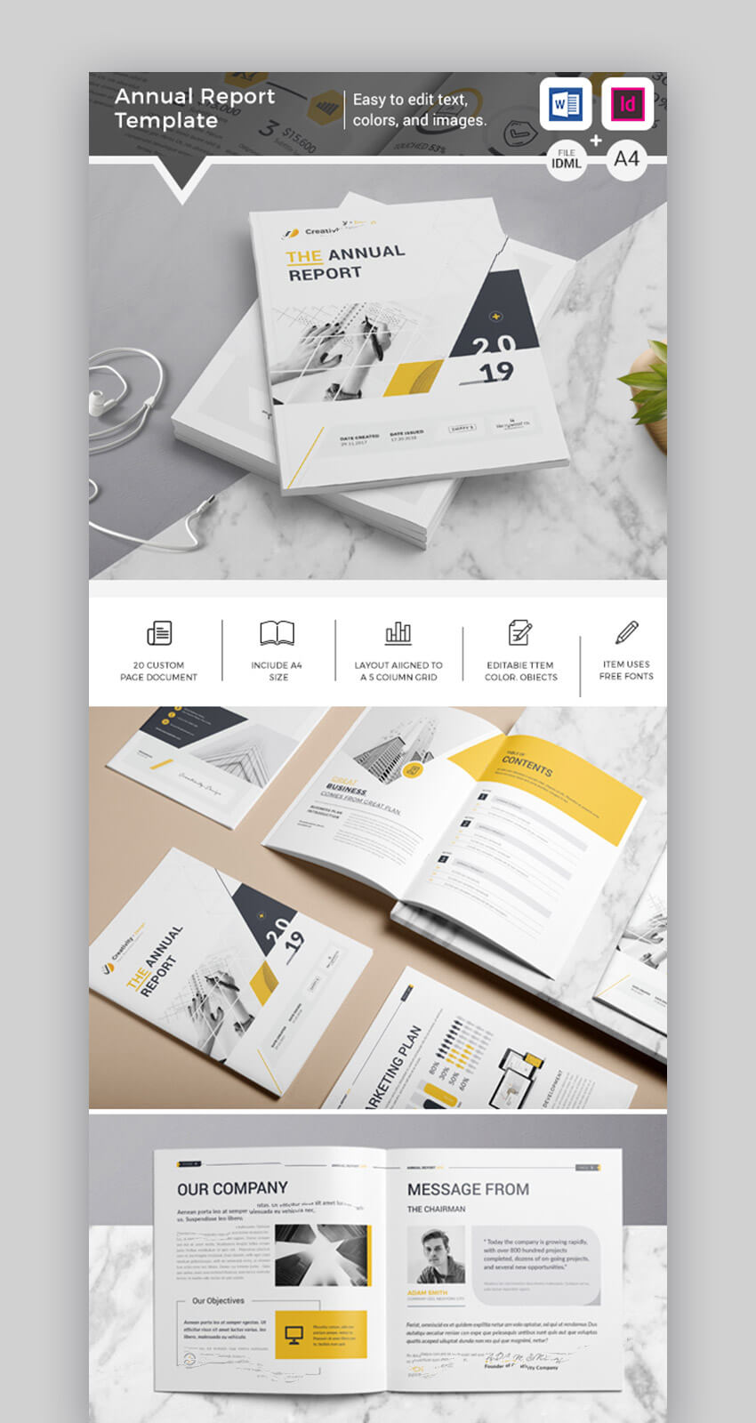 009 Annual Report Template Ideas Free Indesign Templates With Regard To Free Annual Report Template Indesign