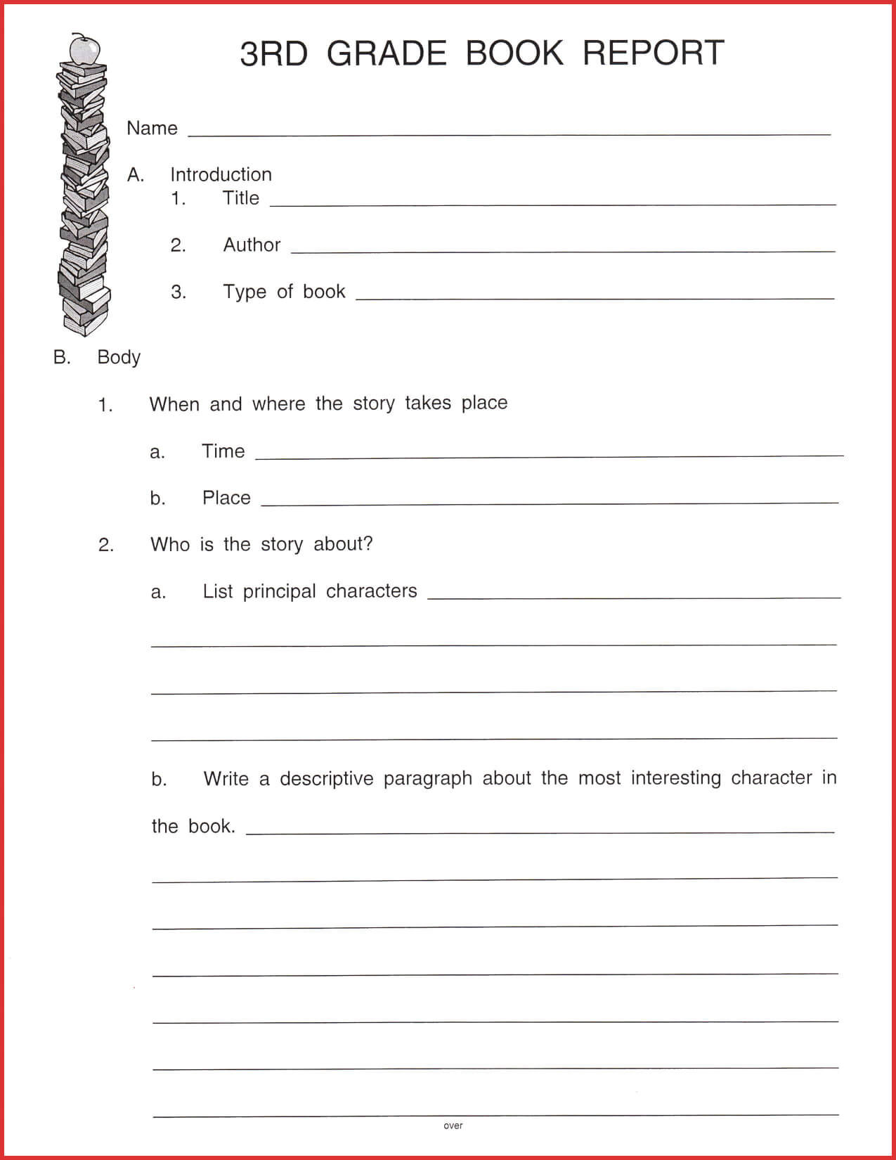 009 Free Book Report Templates Template Wondrous Ideas Regarding Second Grade Book Report Template