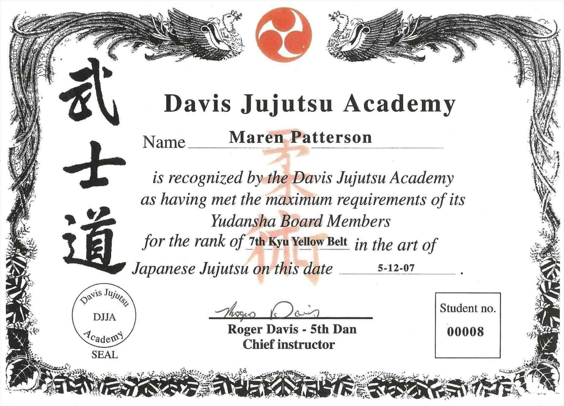 009 Martial Arts Certificate Templates Free Best Solutions Regarding Free Art Certificate Templates