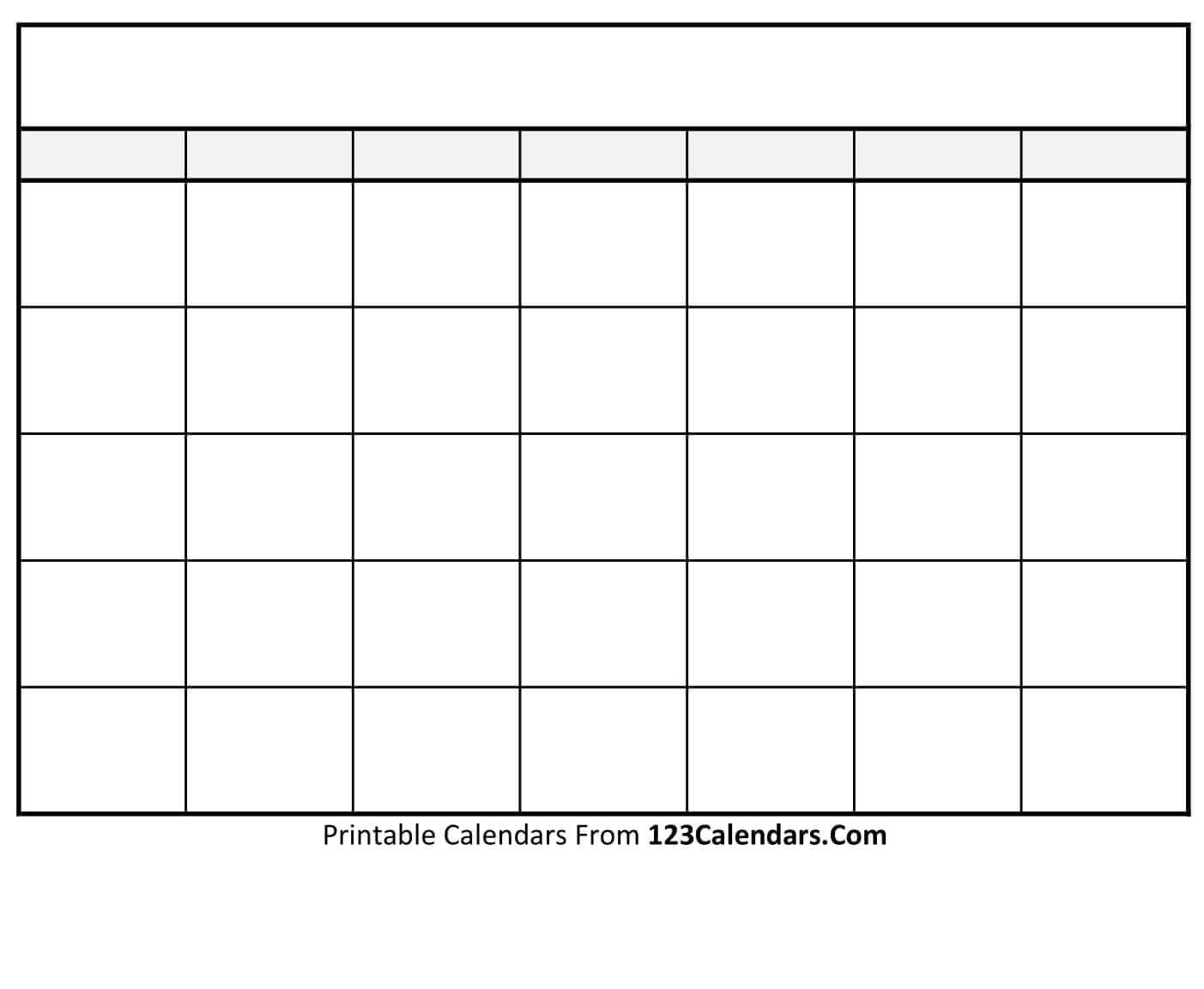 010 Blank Calendar Template Ideas Striking Printable Monthly Intended For Blank Calender Template