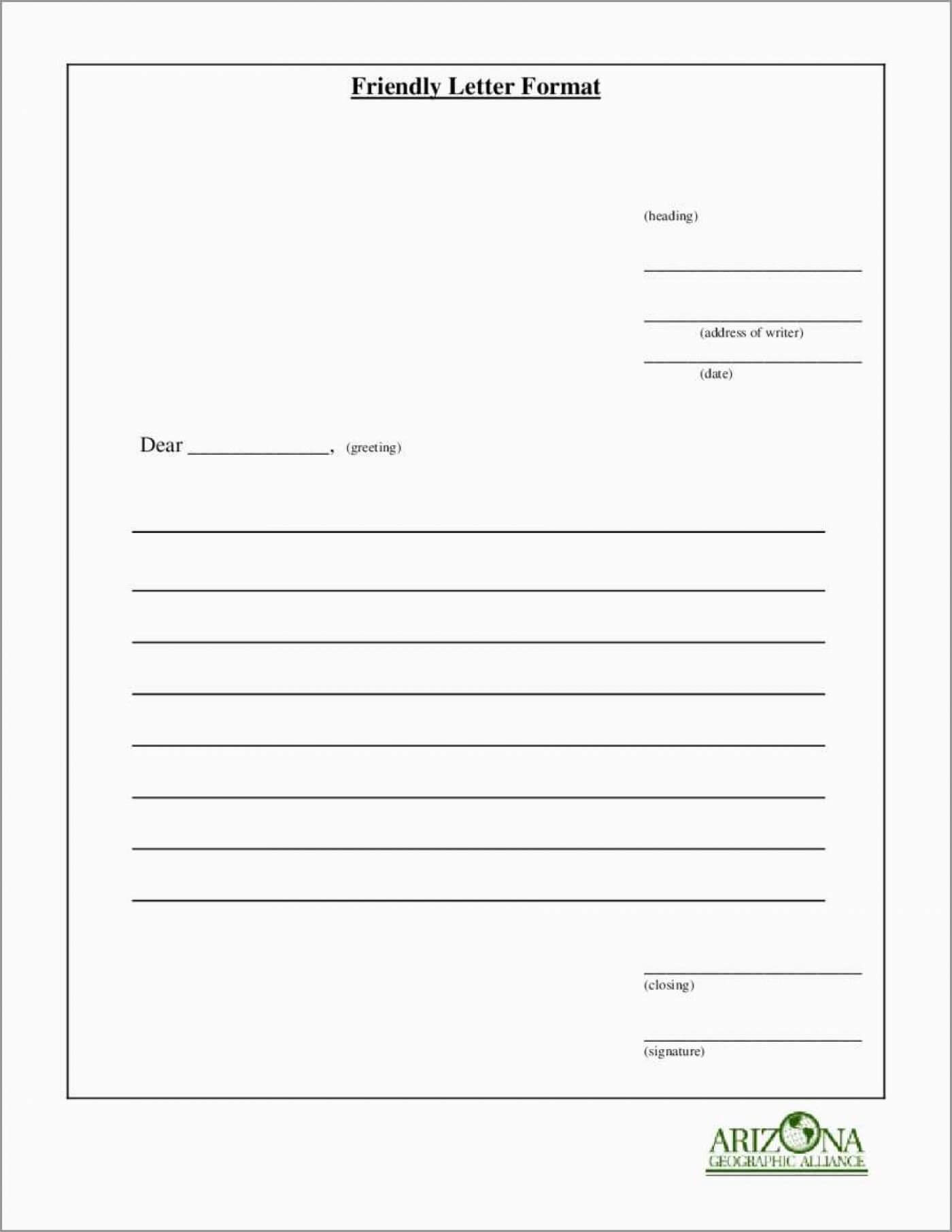 010 Free Letter Writing Template Best Ideas Hindi Format Pdf Inside Blank Letter Writing Template For Kids