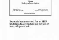 010 Template Ideas Graduate Student Business Card Example within Graduate Student Business Cards Template