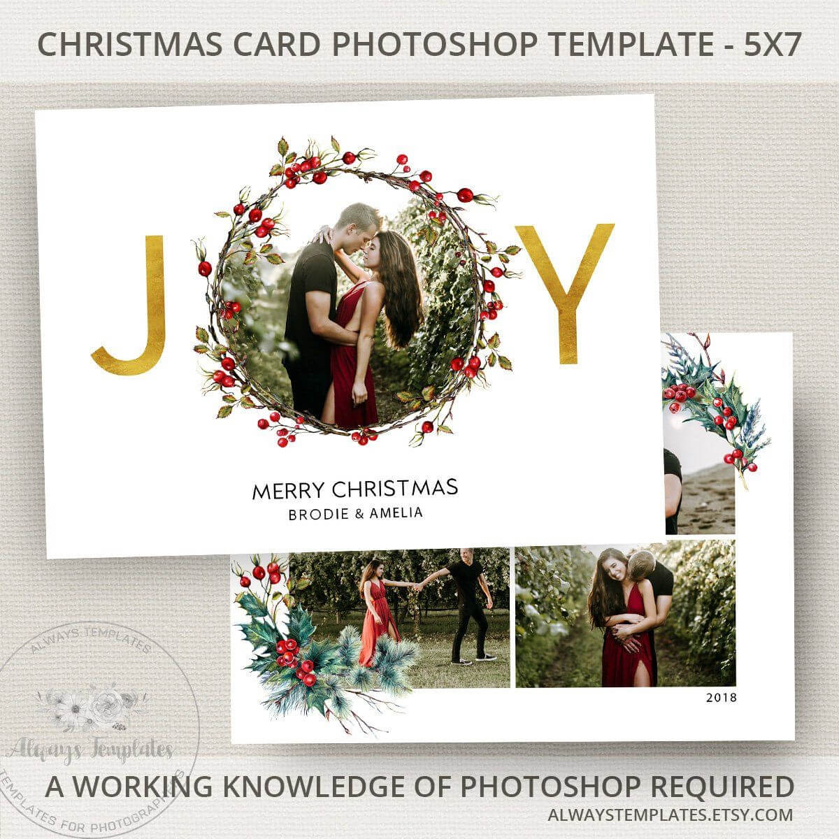 010 Template Ideas Photoshop Christmas Card Templates Regarding Free Photoshop Christmas Card Templates For Photographers