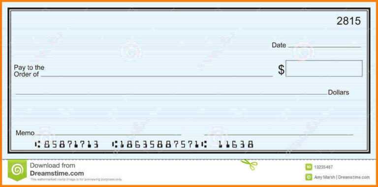 Blank Check Templates For Microsoft Word - Professional Template Examples