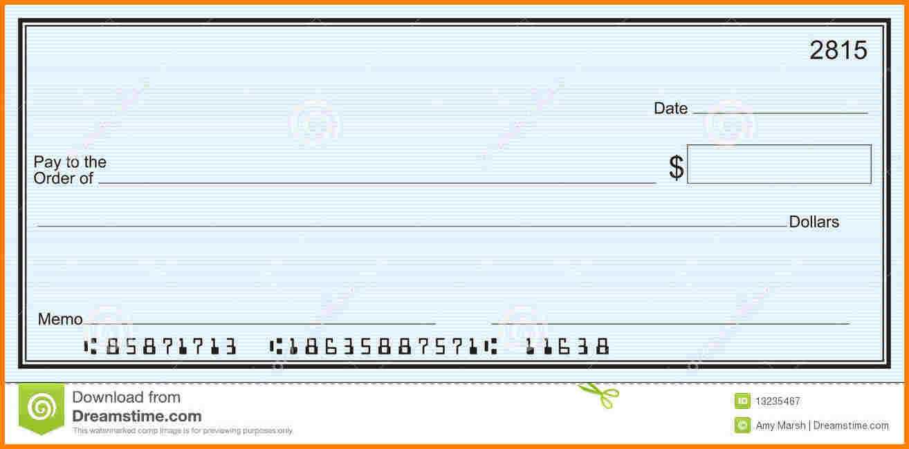 Blank Check Templates For Microsoft Word