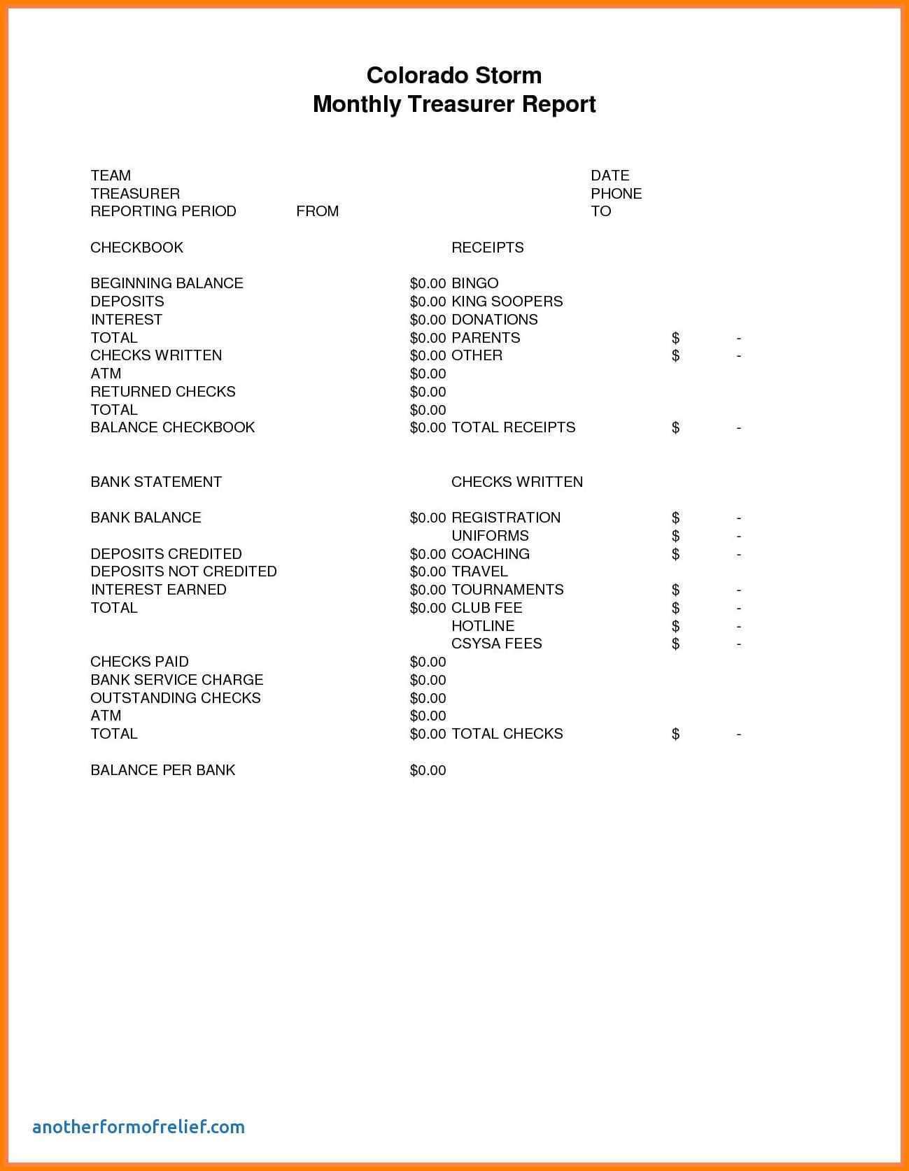 011 Template Ideasreasurer Report Non Profit Donation Unique Intended For Donation Report Template