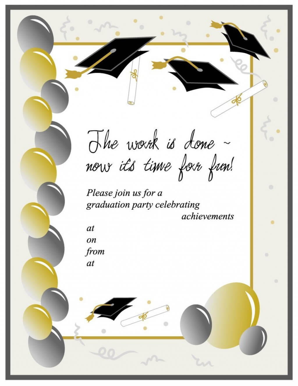 012 Graduation Invitation Templates Template Ideas Party For Free Graduation Invitation Templates For Word