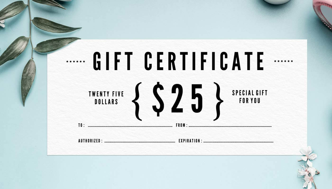 012 Template For Gift Certificate Modern Simplicity Unique Throughout Present Certificate Templates