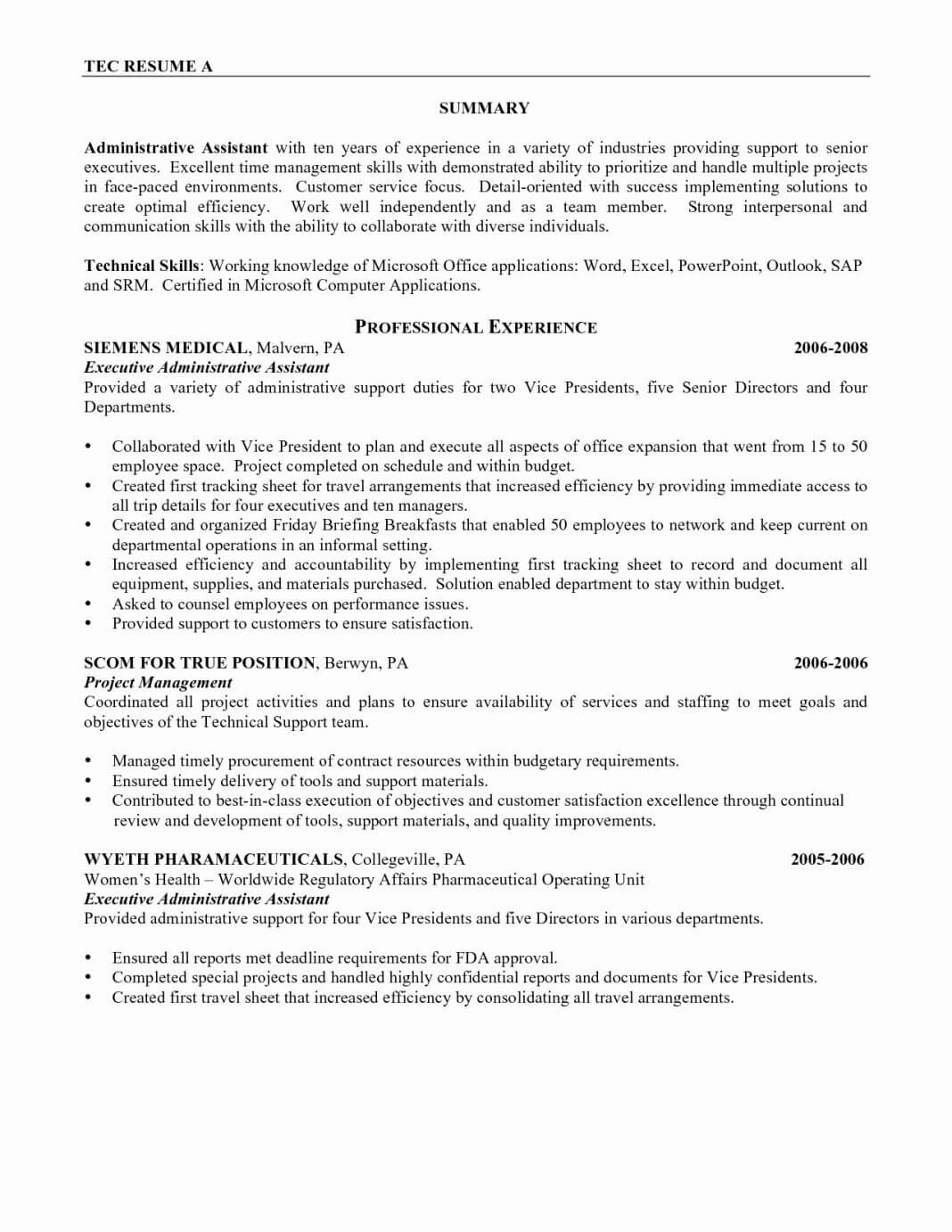 013 20Project Executive Summary Example Resume Samples For With Regard To Report To Senior Management Template