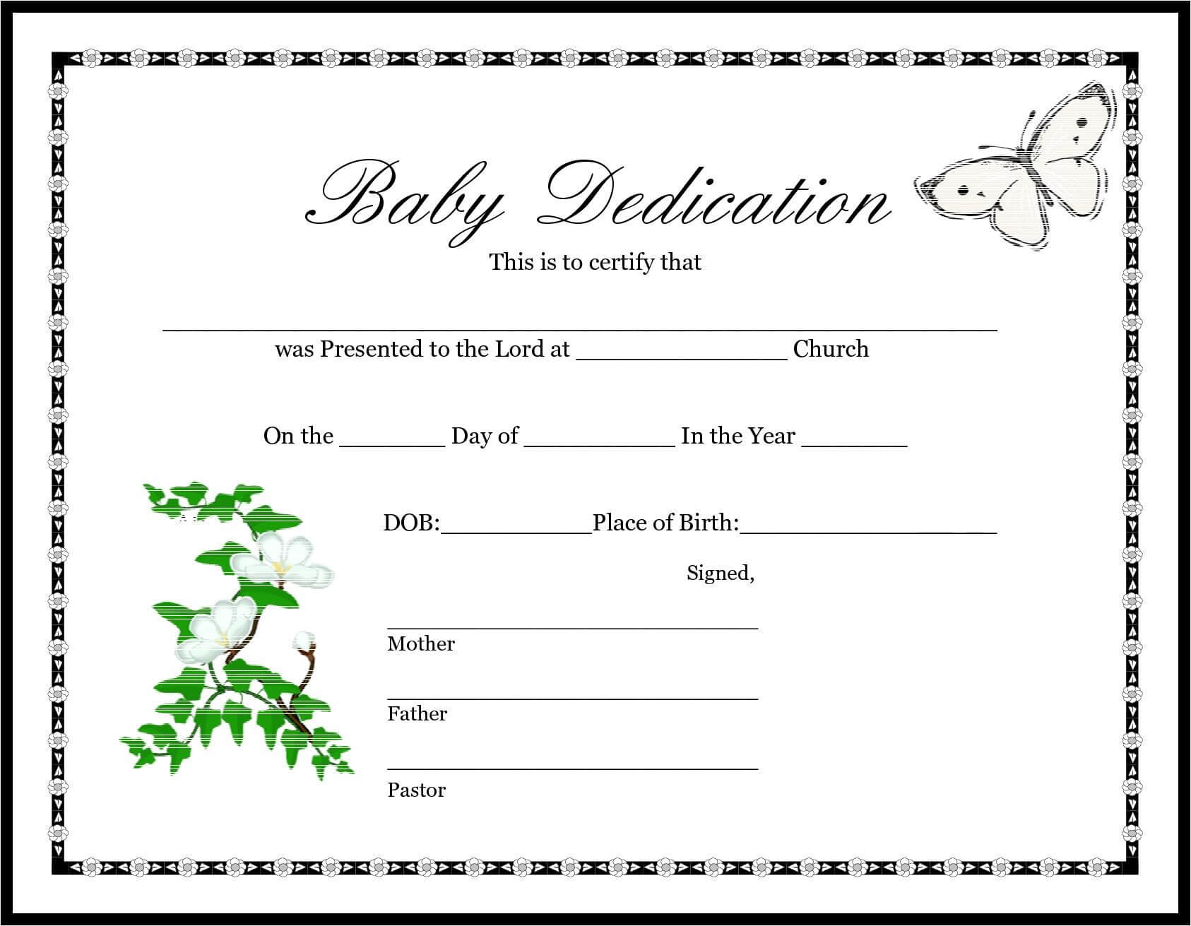 013 Appealing Official Birth Certificate Template Sample Intended For Baby Christening Certificate Template