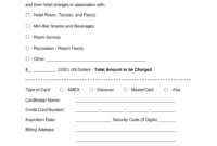 013 Credit Card Authorization Form Template Doc Hotel for Hotel Credit Card Authorization Form Template