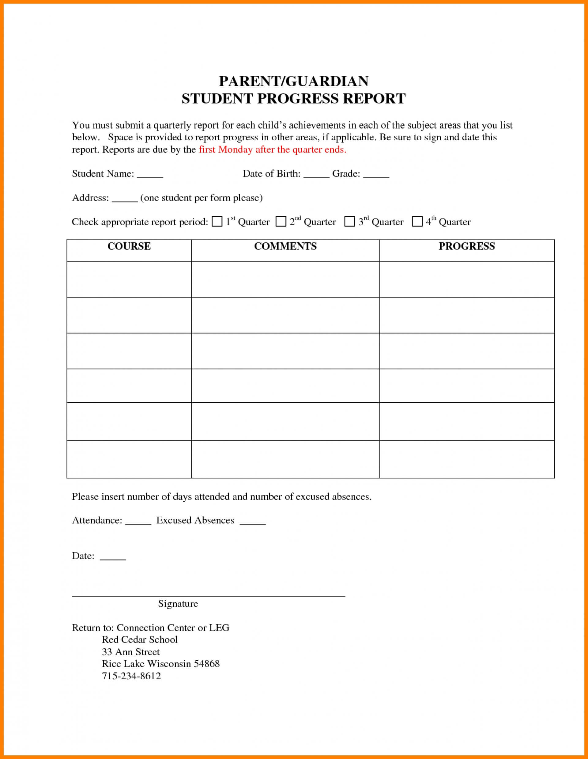 014 008042886 1 Student Progress Report Template Beautiful Regarding Student Progress Report Template