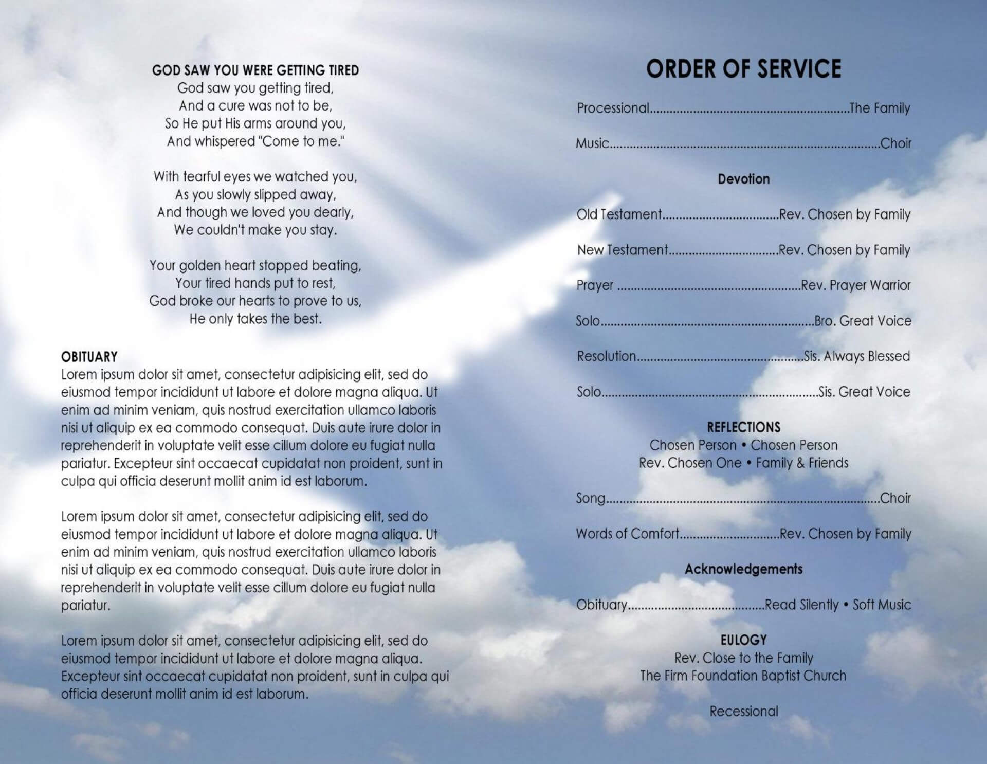 014 Free Church Program Template Word Archaicawful Ideas In Church Program Templates Word