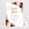 014 Free Customizable Save The Date Templates Word Template Throughout Save The Date Template Word
