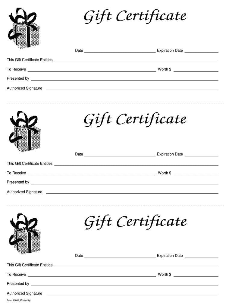 014 Template Ideas Free Gift Certificate Templates Large Throughout Present Certificate Templates