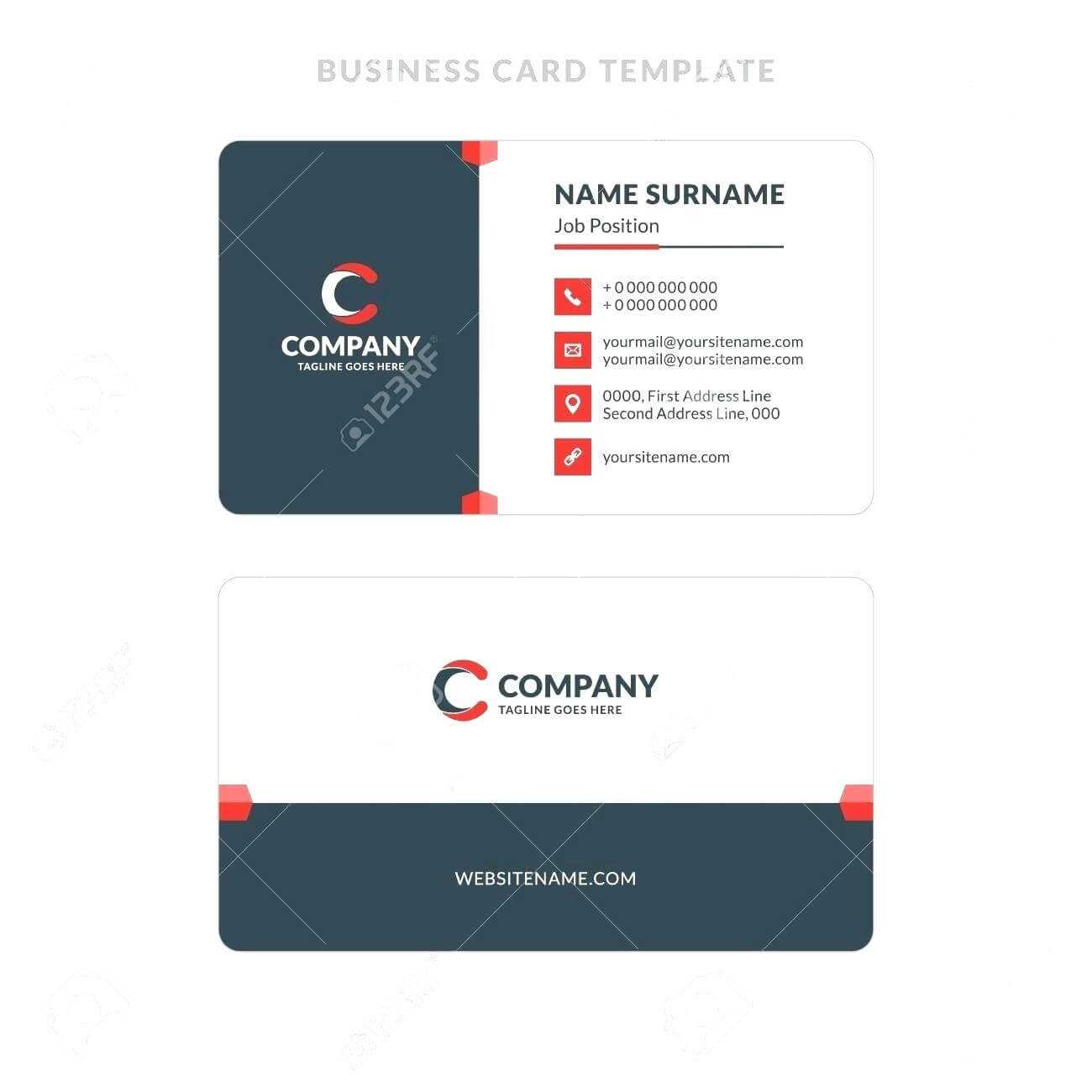 015 Double Sided Business Card Template Illustrator Best Of In Pages Business Card Template